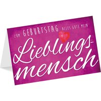 "Alles Gute mein Lieblingsmensch" Geburtstagskarte inkl. Umschlag von Luma