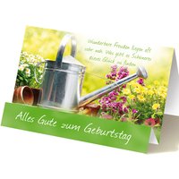 Geburtstagskarte Garten-Motiv, mit Extraknick, inkl. Umschlag von Luma