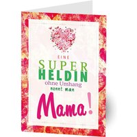 Grußkarte zum Muttertag "Superheldin Mama" inkl. Umschlag von Luma