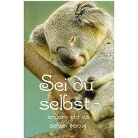 Postkarte "Sei du selbst" mit Koala Motiv von Luma