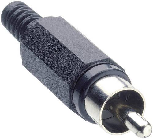 Lumberg XSTO 1-BK Cinch-Steckverbinder Stecker, gerade Polzahl: 2 Schwarz von Lumberg