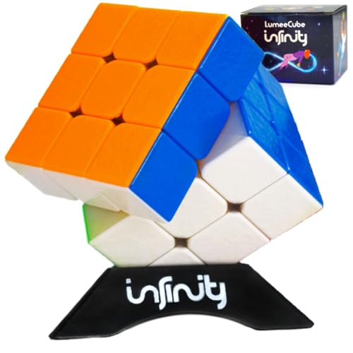 Lumeestar Zauberwürfel Infinity – Speed Cube 3x3 – Magnetic Cube für mentale Herausforderungen – Zauberwürfel 3x3 Inkl. Trainingsanleitung – Magic Cube ideal für Anfänger und Profis von LumeeStar