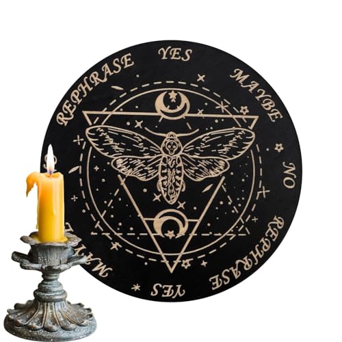 Ouija Spirit Board - Pendelbrett für Wahrsagung | Spirit Board Pendel | Entscheidungsträger | Message Boards mit Buchstaben | Geist Dekorationen Spiel für Mottopartys, Versammlungen von Lumiscent