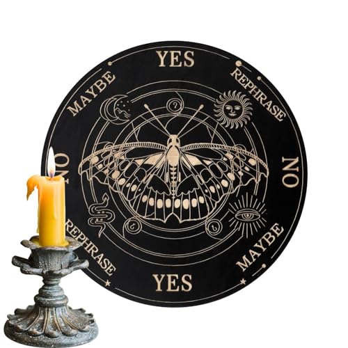 Ouija Spirit Board - Pendelbrett für Wahrsagung | Spirit Board Pendel | Entscheidungsträger | Message Boards mit Buchstaben | Spirit Dekorationen Spiel für Mottopartys, Versammlungen von Lumiscent