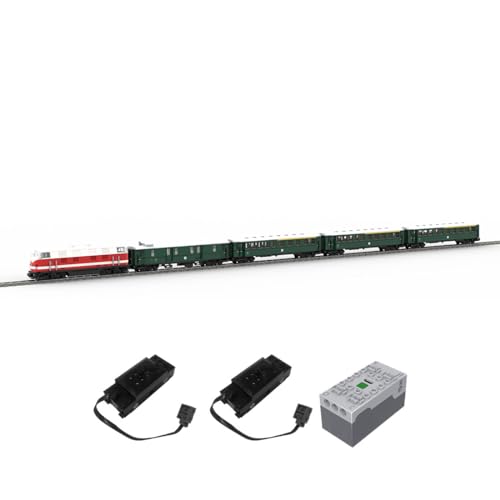 Lumitex BR118 Lokomotive Zug Bausteine Klemmbausteine, Dampflok Railway Modell Bausteine mit Schienen, 4696 Teile Bauspielzeug Geschenk für Erwachsene - Langemat Design von Lumitex