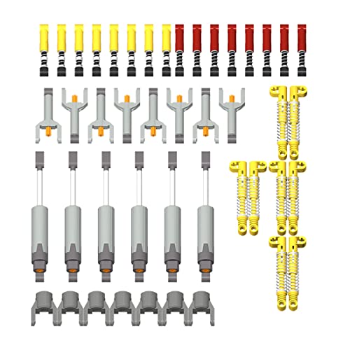 Lumivive Technik Ersatzteile Set, 44 Teile Technic Teile Differential stoßdämpfer pumpe Bausatz Verbinder, Technik Teile Zubehör Bausatz, Klemmbausteine Set Kompatibel mit Lego Technic von Lumivive