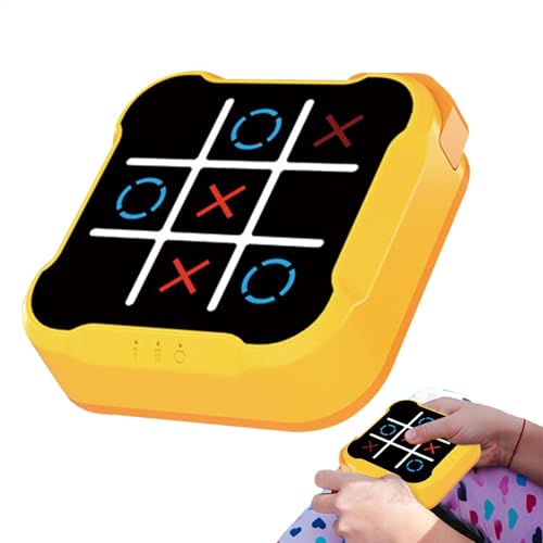 Board Toe Bolt Game - Electronic Tic -Tac Toe Game, Noughts Crosses Game Electronic | 3.54x3.54x1.1 Zoll TIC TACS, Handheld -Puzzlespielkonsole, Familienspiel für Bildungs- und Gedächtniswachstum von Lunaobrik