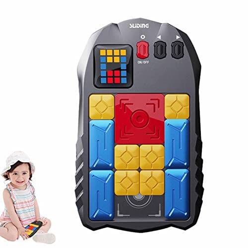 Handheld -Slide -Puzzle -Spiele - Digital Huarongdao Puzzle Toy, über 500 Ebenen Super Slide Games | Hirnteaser -Rätsel Reisezappelle Spielzeugspiele, Konsolenlernspielzeug, 4.72x7.87x0,79 Zoll von Lunaobrik