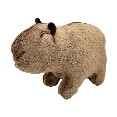 Lunaobrik Capybara Plush Plüschtier Capybara | Realistisches tragbares weiches Tier, Capybara Plüschkissen, entzückendes Capybara Spielzeug für Weihnachten für Kinder, und Mädchen von Lunaobrik