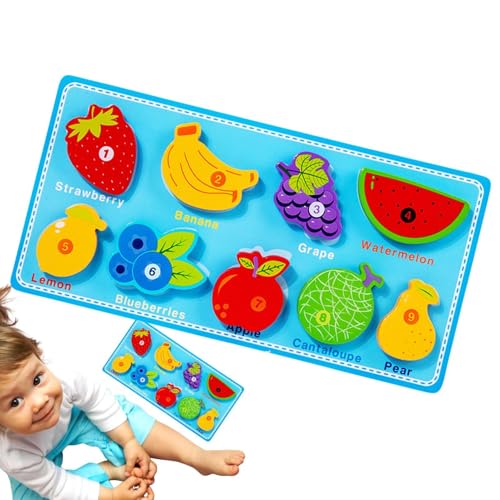 Lunaobrik Puzzle reißen und ziehen, Holzformpuzzle - Passendes Puzzle -Bildungstiersäge - Buntes Frühes Lernen, Form Sortierer für die Kindergärtenschule, Schlafzimmerspaß von Lunaobrik