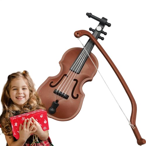 Miniatur-Musikinstrument – ​​polierte Gitarre, kleinste Violine | Musikinstrument-Miniatur für Kinder, Leidenschaft für Musikhandwerk und Atemberaubendes Design, winzige Geigenornamente von Lunaobrik