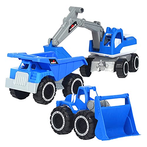 Tragbarer Bulldozer - Bagger -LKW, Bagger und Kipper | Lustiges Ingenieurfahrzeugspielzeugset, Bulldozer -Auto -Spielzeug für Kleinkinder, Bagger -LKW -Gebäude Strandspielzeug für Kinder und Mä von Lunaobrik