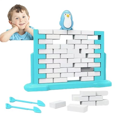 Ziegelwandspielzeug Brick Wall-Spiel - -Brettspiele, Lustige Stapelsteine-Spiele | Lernspielzeug für Kinder, Backsteinmauerspiel für, Mädchen, Teenager, Kinder Ziegelwandspielzeug von Lunaobrik