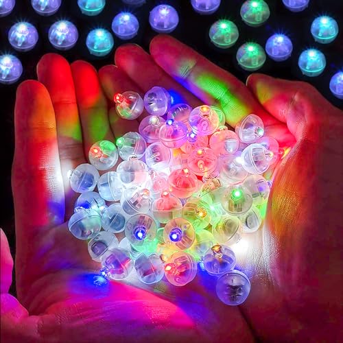 Lunriwis 100PC Mini LED Licht Ballons Lichter,Bunte Runde Led Ballons Lichter von Lunriwis