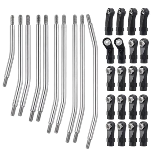 Luobannm 313mm RC Links Oberunterlenkung Chassis Link Set mit Kunststoff-Gelenkenden für 1/10 AXIAL SCX10 II 90046 RC Crawler Auto Luobannm 313mm RC Links Oberunterlenkung Chassis Link Set mit Kunststoff-Gelenkenden für 1/10 AXIAL SCX10 II 90046 RC Crawler Auto von Luobannm