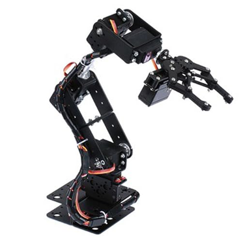 6dof Manipulator Roboter, Mechanische Armklauenklauen -Kit -Teile für das College -Unterricht IDY -Produktion, Analoge Lenkgetriebe mit 6 Servosmotoren, 2 Mm Dicke von Luocute