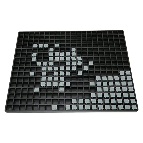 Blind Math Counting Board, Bildungsunterrichtshilfe mit Würfeln, Holz 16x20 Grid Mathematik Manipulative für Arithmetisches Lernen Stresslinderung Helfen Kindern, Multiplikation von Luocute