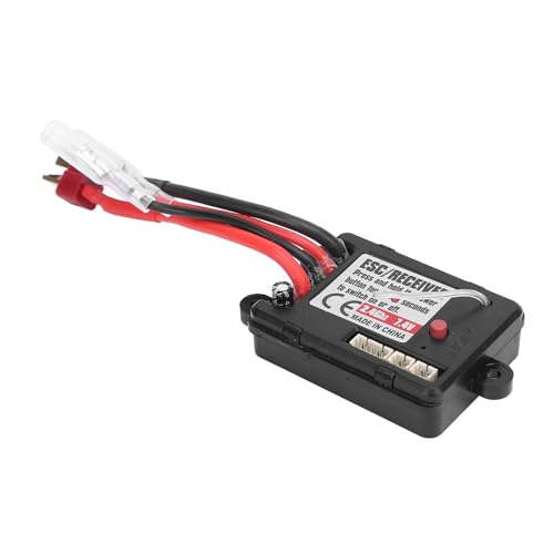 Luocute RC -Auto Gebürstete Elektrogeschwindigkeitsregler ESC, Electronic Speed ​​Controller mit Hoher Festigkeit, Einfache Installation für 16101 16102 16103 16201 RC Car von Luocute