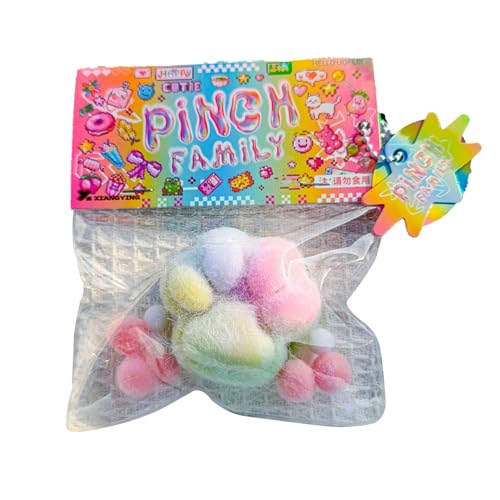 Luojuny Dessert zerquetscht Spielzeug Kinder Dekompression Waffel Squeeze Slow Rebound Stress Relief Bunny Cat Paw Sensory Fidget Pinch Erwachsene Geburtstag ich von Luojuny