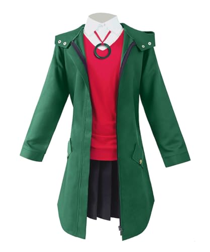 Anime Chise Hatori Cosplay-Kostüm, Halloween, Mantel, Hemd, Rock, Anzug, Damen-Outfits (grün, personalisierbar) von Luoweiming