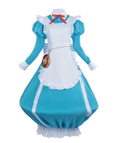 Anime Cos Morino Korisu Cosplay-Kostüm, Lolita, Dienstmädchenkleid, Uniform, Halloween, personalisierbar (Weiß, personalisierbar) von Luoweiming