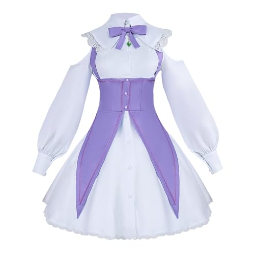 Anime Cosplay Emilia Cosplay Kostüm Frauen Kleid Halloween Weihnachten Uniform (Weiß, personalisierbar) von Luoweiming