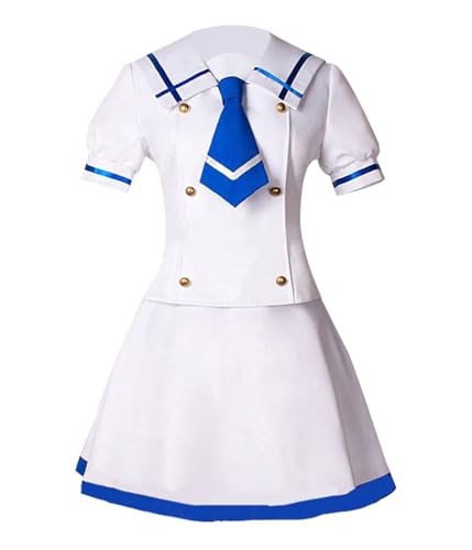 Anime Cosplay Kafuu Chino Cosplay Frauen Mädchen JK Uniform Kleid Halloween Weihnachten (Weiß, personalisierbar) von Luoweiming