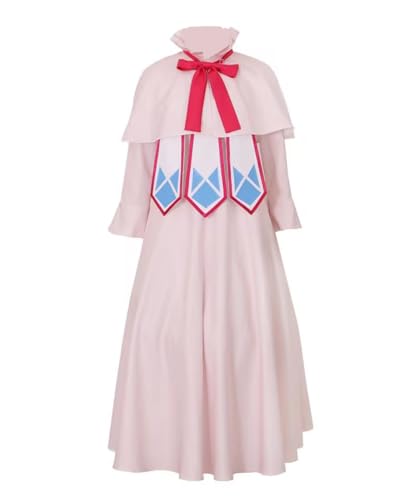 Anime Cosplay Kostüm Mavis Zinnoberrot Cos Halloween Party-Set Kleidung Halloween (Rosa, XXXL) von Luoweiming