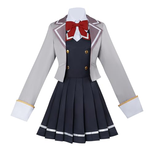 Anime Cosplay Mikhailova Kujou Cosplay Kostüm Damen JK Kleid Uniform Halloween Anzug (Schwarz, personalisierbar) von Luoweiming