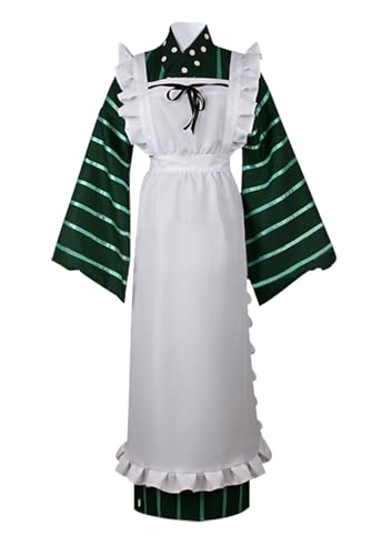 Anime Cosplay Ujimatsu Chiya Cosplay Kostüm Damen Kimono Halloween Weihnachten Uniform (Weiß, personalisierbar) von Luoweiming