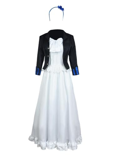 Anime Elizabeth Ethel Cosplay-Kostüm Cordelia Midford Mantelkleid für Damen, personalisierbar (Weiß, personalisierbar) von Luoweiming