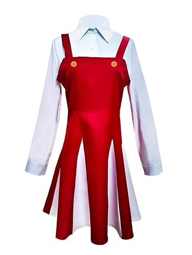 Anime Eri Cosplay Kostüm Party Dress Up Set für Halloween Karneval Party Anzug Mädchen (Rot, personalisierbar) von Luoweiming