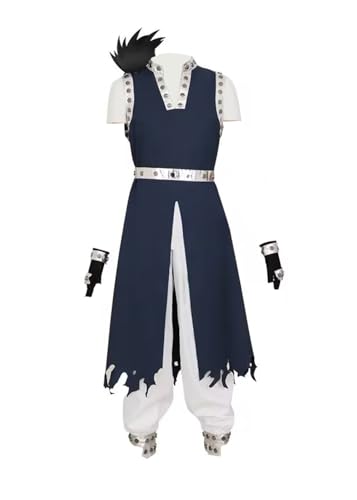 Anime Gajeel Redfox Cosplay-Kostüm für Erwachsene, Herren, Cosplay-Kostüm, Halloween, Party, Unisex (Blau, personalisierbar) von Luoweiming