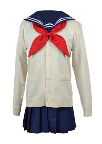 Anime Himiko Toga Cosplay-Kostüm, Schuluniform, Pullover, Sweatshirts, Halloween (Blau, M) von Luoweiming