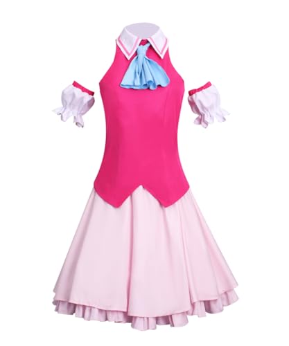 Anime Hoshino Ai Cosplay-Kostüm, Karneval, Uniform, Halloween, für Erwachsene, Damen, Mädchen (Rosa, personalisierbar) von Luoweiming