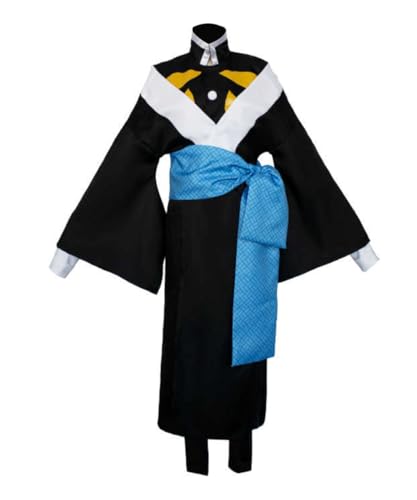 Anime Kaigaku Cosplay Kostüm Set Unisex Erwachsene Outfit für Party Weihnachten Uniform (Schwarz, Personalisierbar) von Luoweiming