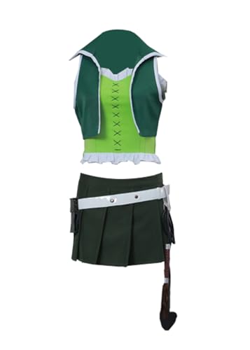 Anime Lucy Heartfilia Cosplay Kostüm Grünes Outfit Kleid für Halloween-Kleidung (Grün, L) von Luoweiming