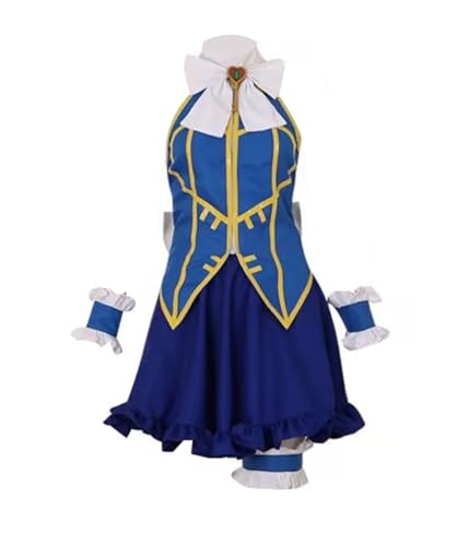 Anime Lucy Heartfilia Cosplay-Kostüme, Halloween, Weihnachtskleid, Uniform-Outfits (Blau, M) von Luoweiming