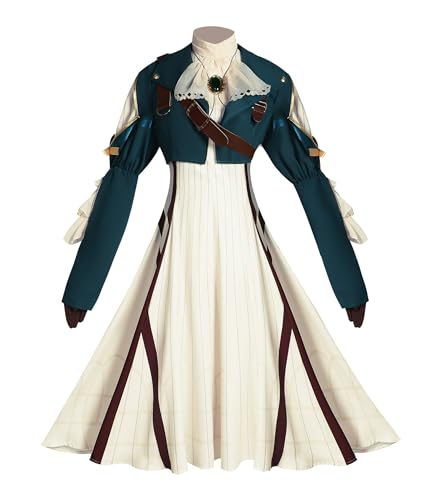 Anime Violet Evergarden Cosplay-Kostüm, Damen, Gelb, französisches Kleid, Outfit, Halloween, Gelb, personalisierbar von Luoweiming