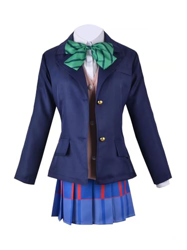 Anime Yazawa Cosplay-Kostüm für Erwachsene und Damen, Uniform, Halloween, Karneval, Outfits (Blau, personalisierbar) von Luoweiming