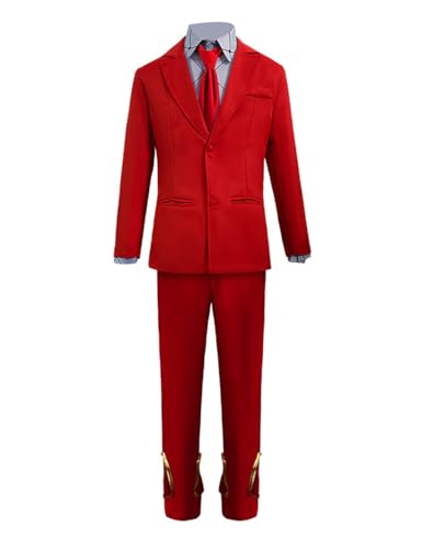 Luoweiming Anime Chris Redgrave Cosplay-Kostüm für Halloween, Party, Anzug für Erwachsene, Uniform (Rot, XL) von Luoweiming