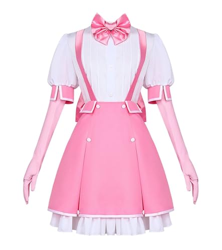 Luoweiming Anime Cos Hanabishi Haruka Minakami Sayo Tenkawa Kaoruko Cosplay Kostüm Niedliches Prinzessinnenkleid (Rosa, XL) von Luoweiming