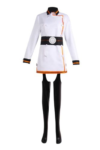 Luoweiming Anime Cos Kamiji Moe Cosplay Kostüm Outfit Halloween Weihnachten Uniform Kleidung (Weiß, S) von Luoweiming