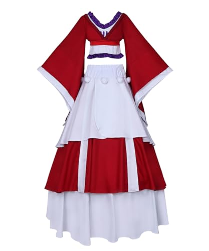 Luoweiming Anime Cos Maomao Cosplay-Kostüm, für Damen und Mädchen, langes Kleid, Uniform, Halloween, personalisierbar (Rot, M) von Luoweiming