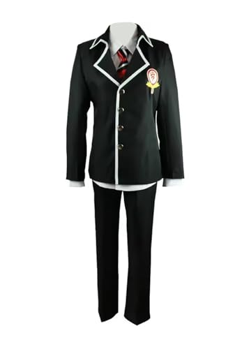 Luoweiming Anime Cos Rin Okumura Cosplay-Kostüm, Schuluniform, Herren, Anzüge, Halloween, Schwarz, Größe XXXL von Luoweiming