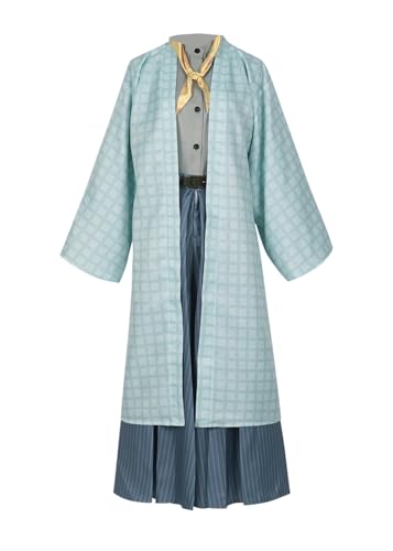 Luoweiming Anime Cosplay Kanroji Mitsuri Kostüm Kimono, Uniformen, Set, Halloween, Partykleidung (Grün, XL) von Luoweiming