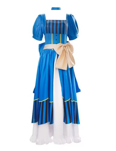 Luoweiming Anime Elizabeth Ethel Cosplay Kostüm Cordelia Midford Kleid Uniformen Halloween (Blau, S) von Luoweiming