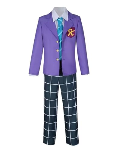 Luoweiming Anime Hanazawa Teruki Cosplay Kostüm Halloween Uniform Set Party Kleidung Outfit (Lila, XXXL) von Luoweiming