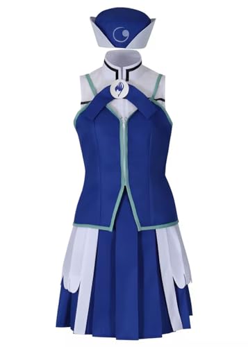 Luoweiming Anime Juvia Lockser Cosplay Kostüm Halloween Weihnachten Uniform Kleidung Party (Blau, XXXL) von Luoweiming