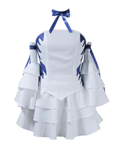 Luoweiming Anime Juvia Lockser Cosplay Kostüm Kleid Halloween Karneval Party Frauen Outfit (Weiß, XS) von Luoweiming